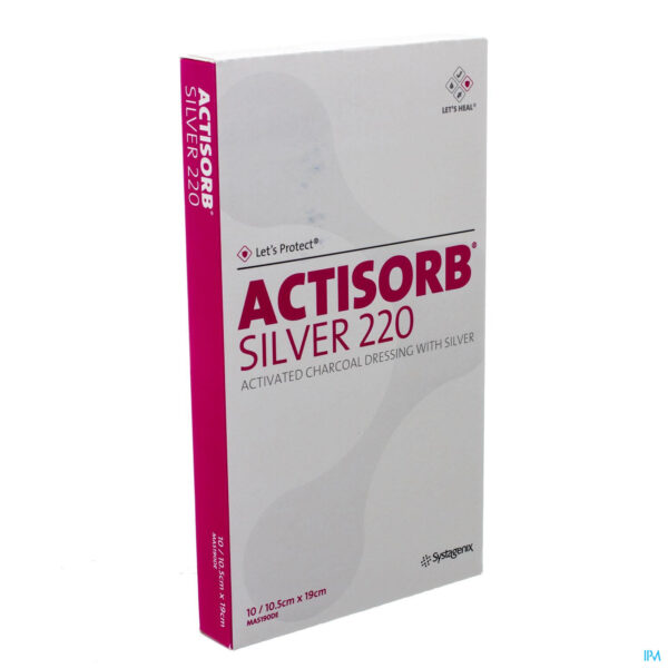 Packshot Actisorb Silver 220 Kp 19,0x10,5cm 10 Mas190de