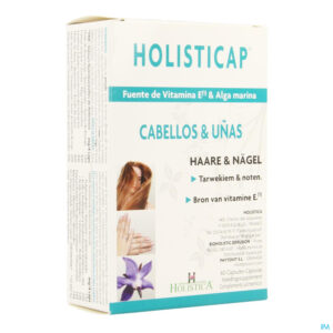 Packshot Holisticap Verzorging Haar-nagel Caps 60 Holistica