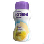 Productshot Fortimel Compact Vanille Flesjes 4x125 ml