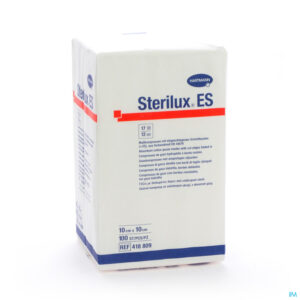 Packshot Sterilux Es 10x10cm 12l.nst. 100 P/s