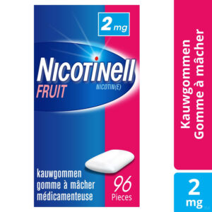 Packshot Nicotinell Fruit Gomme Macher-kauwgom 96x2mg
