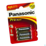 Packshot Panasonic Batterij Lr03 1,5v 4