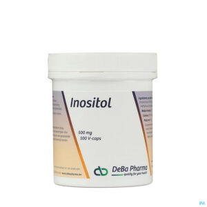 Packshot Inositol 500mg Caps 100 Deba