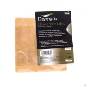 Packshot Dermatix Silicone Sheet Fabric Adh 13x13cm 1