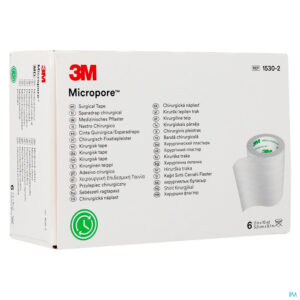 Packshot Micropore 3m Hechtpleister 50mmx9,14m Rol 6 1530