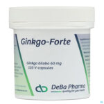 Packshot Ginkgo Forte Caps 120x60mg Deba
