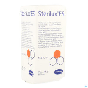 Packshot Sterilux Es 7,5x7,5cm 12l.nst 100 P/s
