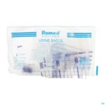 Packshot Urinezak Klep + Afvloeiing Romed 2l Pontos