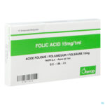 Packshot Acide Folique Iv Amp 10 X 15mg/1ml