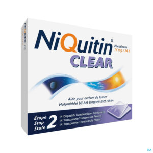 Packshot Niquitin Clear Patches 14 X 14mg