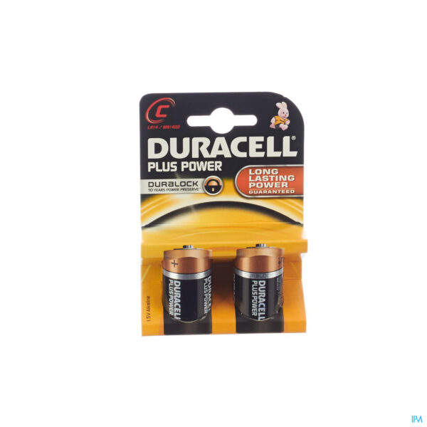 Packshot Duracell Mn1400/lr14 2