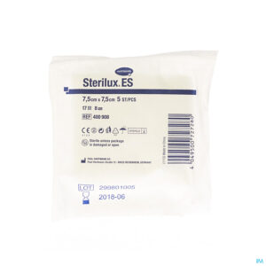 Packshot Sterilux Es 7,5x7,5cm 8l.st. 30x5 P/s