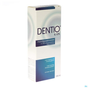 Packshot Dentio Blauw 0,12% Mondspoelmiddel 250ml