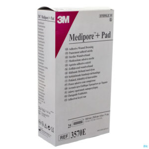 Packshot Medipore + Pad 3m 10x20,0cm 25 3570e