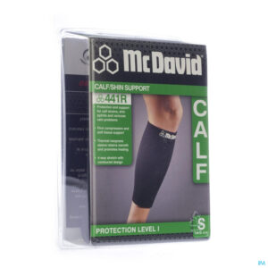 Packshot Mcdavid Del Calf Support Black/scarlet S 441