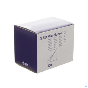 Packshot Bd Microlance 3 Nld 25g 5/8 Rb 0,5x16mm Oranje 100