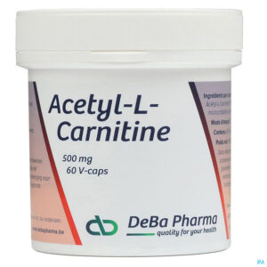 Packshot Acetyl-l-carnitine Caps 60x500mg Deba