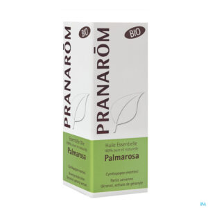 Packshot Palmarosa Bio Ess Olie 10ml Pranarom