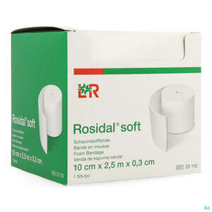 Packshot Rosidal Soft Schuimband 10x0,3cmx2,5m Indiv.23110