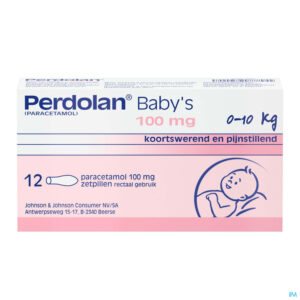 Packshot Perdolan Supp Baby 12x100mg