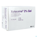 Packshot Xylocaine 2 % Gel 30ml 10 Tube