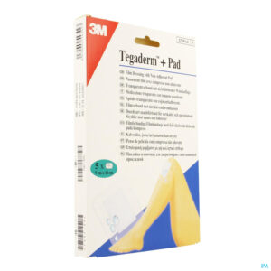 Packshot Tegaderm + Pad 3m Transp Steril 9cmx10cm 5 3586p