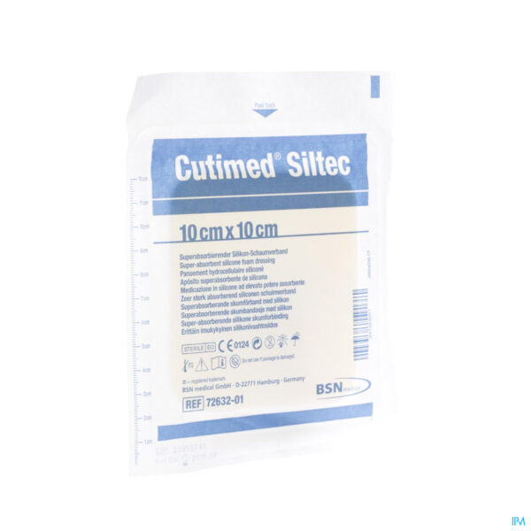 Packshot Cutimed Siltec Kp Steriel 10,0x10,0cm 1 7328501