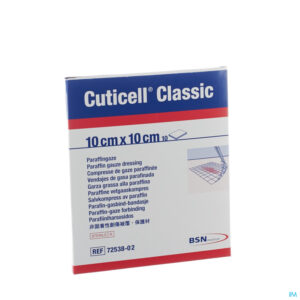 Packshot Cuticell Classic Gaaskompres 10,0x10cm 10 7253802