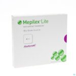 Packshot Mepilex Lite Dun Verb Sil Ster 10x10,00cm 5 284100