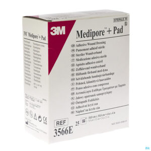 Packshot Medipore + Pad 3m 10x10,0cm 25 3566e