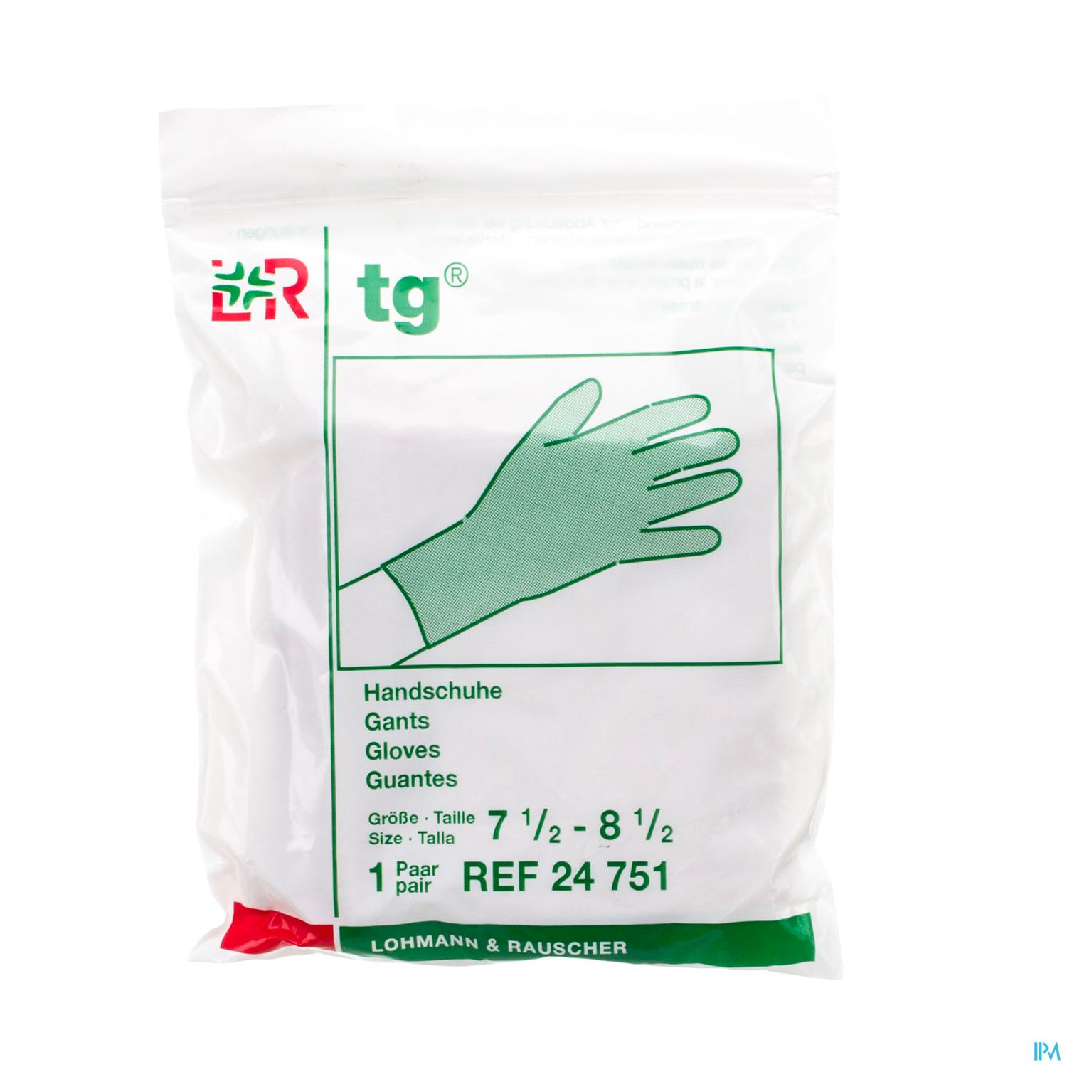 Packshot Tg Handschoen 100% Kat. Middel 7,5-8,5 (paar)24751