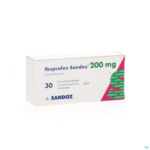Packshot Ibuprofen Sandoz 200mg Comp Pell 30x200mg