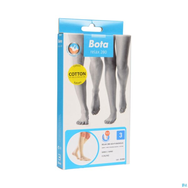 Packshot Bota Relax 280 Katoen Korte Kous Zand N3