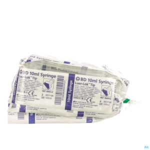 Packshot Bd Plastipak Spuit Luer-lok 10ml 10 300912