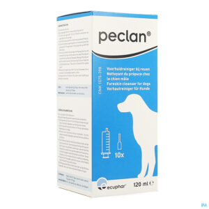 Packshot Peclan Oplossing Hydro Alcohol. 120ml