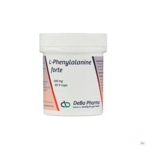 Packshot l-phenylalanin Forte Caps 60x500mg Deba