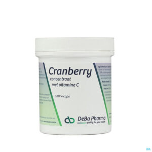 Packshot Cranberry 25000-c V-caps 100 Deba