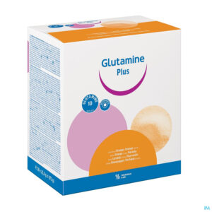 Packshot Glutamine Plus 22,4g Orange/sinaas