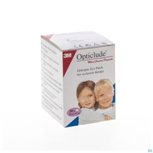 Packshot Opticlude 3m Junior Oogkompres 63mmx48mm 50 1537 Packshot Opticlude 3m Junior Oogkompres 63mmx48mm 50 1537