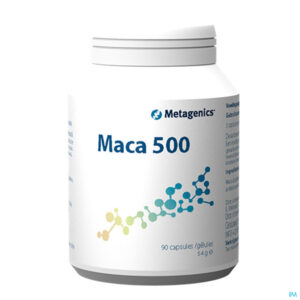 Packshot Maca 500 Caps 90 4071 Metagenics