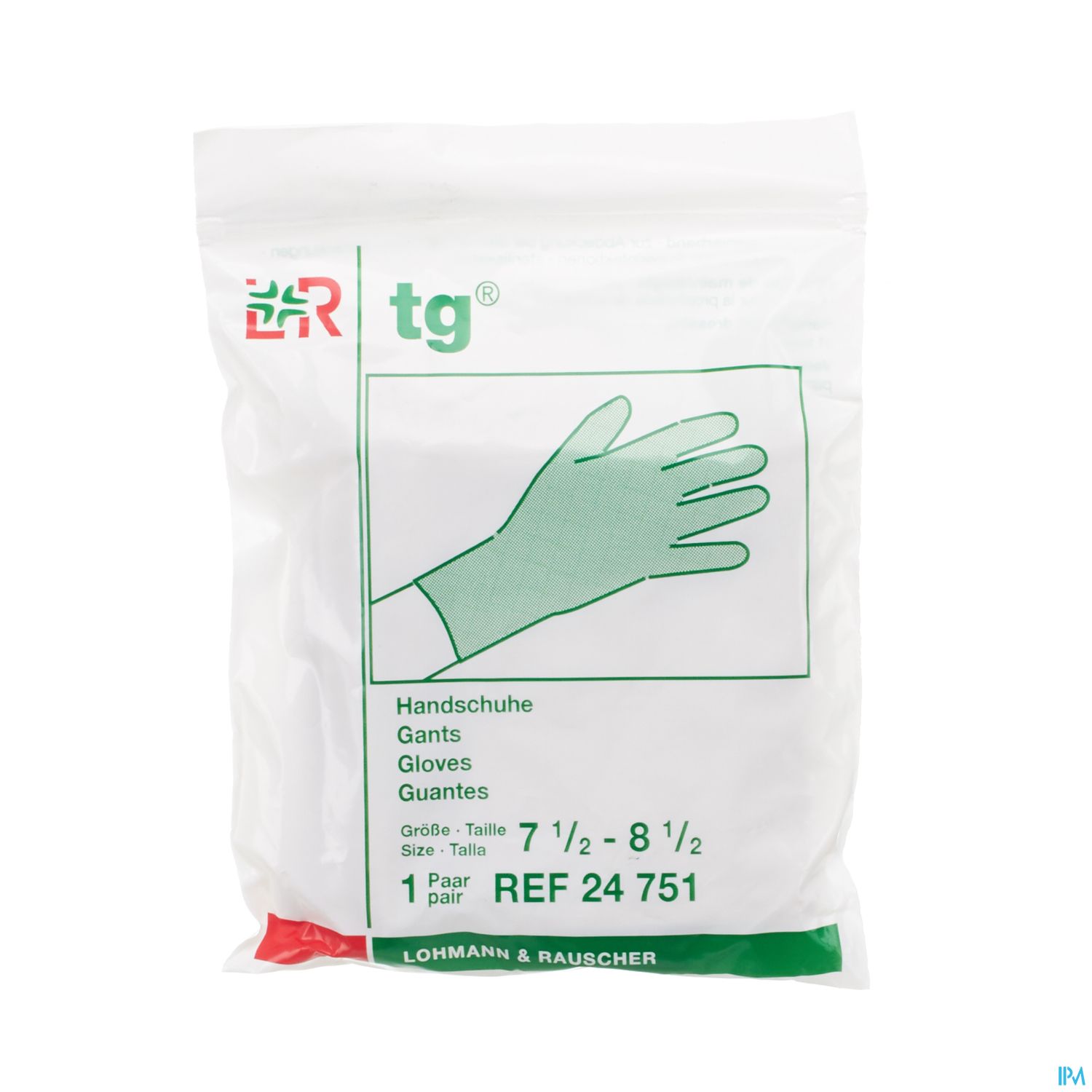 Packshot Tg Handschoen 100% Kat. Middel 7,5-8,5 (paar)24751