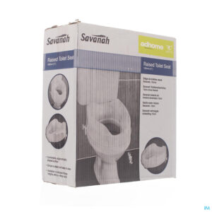 Packshot Toilethoger Savanah 10cm Wit Homecraft