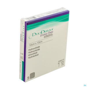 Packshot Duoderm Extra Dun Verb Hydro 10cmx10cm 5 H7954