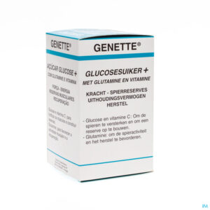 Packshot Genette Glucose Suiker + Glutamine + Vit.pdr 380g