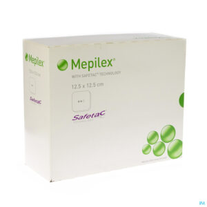 Packshot Mepilex Schuimverb Sil Abs Ster 12,5x12,5cm 16