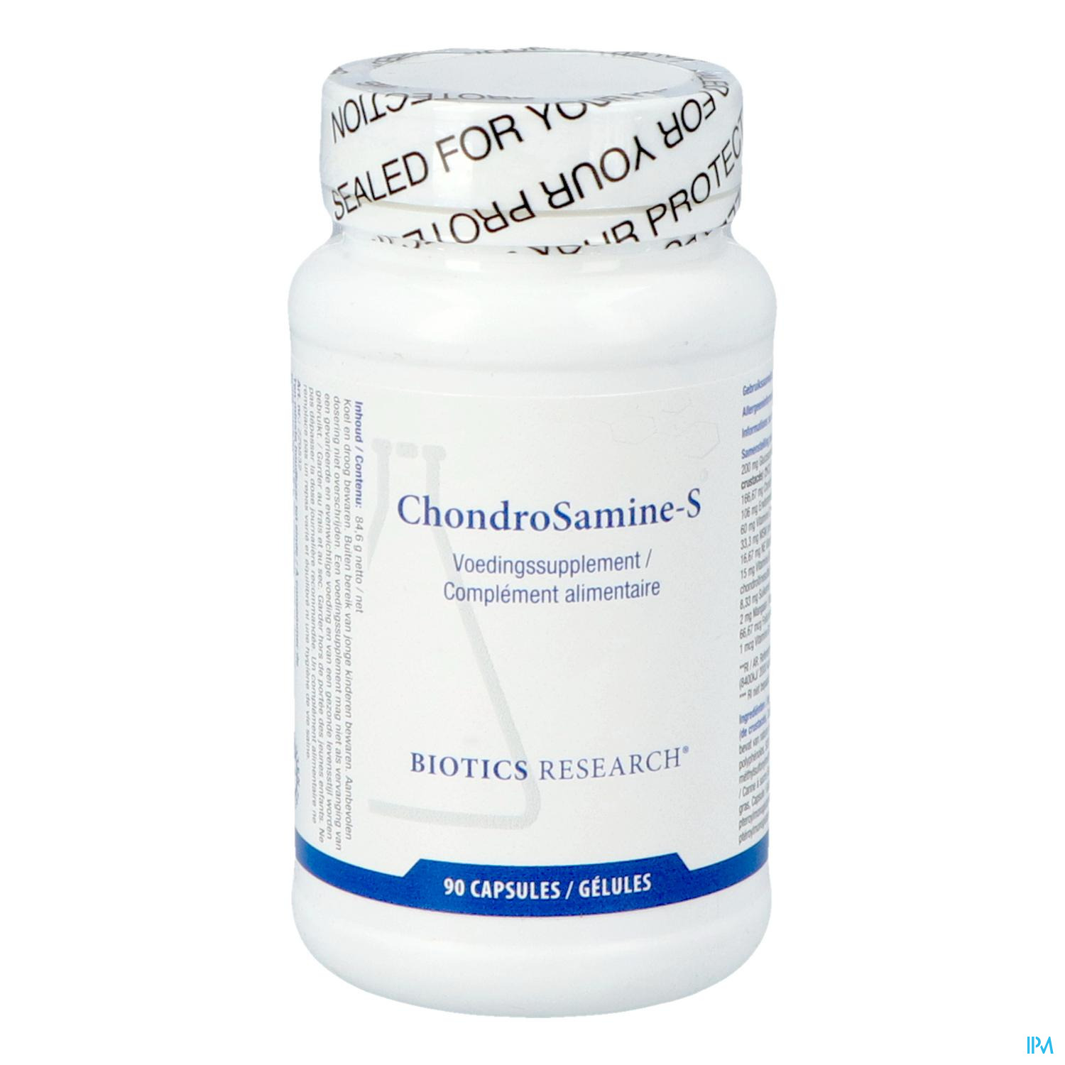 Packshot Chondrosamine-s Biotics Caps 90