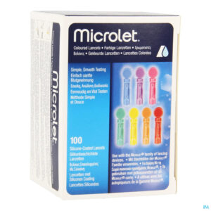 Packshot Ascencia Microlet Lancetten Ster Gekleurd 100