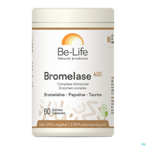 Packshot Bromelase 400 Enzymes Be Life Nf Pot Gel 60