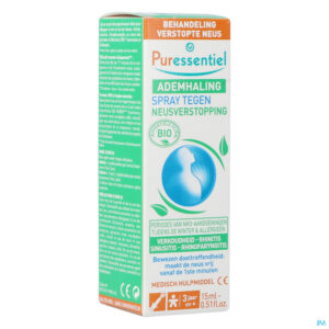 Packshot Puressentiel Ademhaling Neusspray 15ml