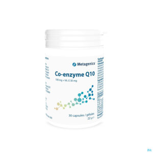 Packshot Coenzyme Q10 100mg+vtt E Caps 30 6492 Metagenics